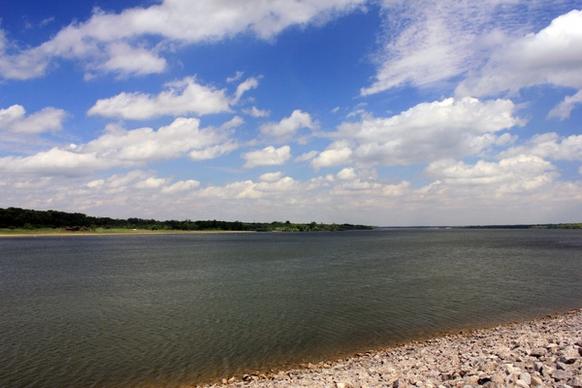 another view of lake and sky at alum creek state park state park ohio