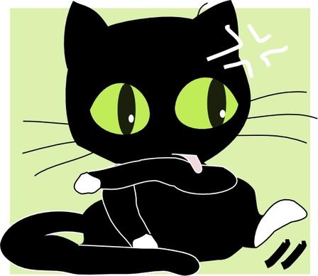Antontw Black Cat clip art