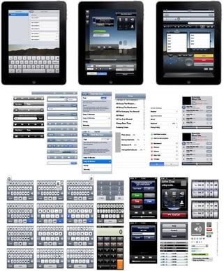 apple ipad exploded view a full range of ui design vector