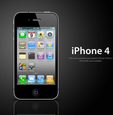 apple iphone 4 psd