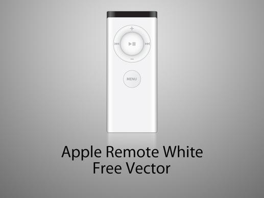 apple remote white version (old) vector