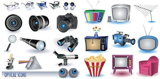 appliances and cameras vector