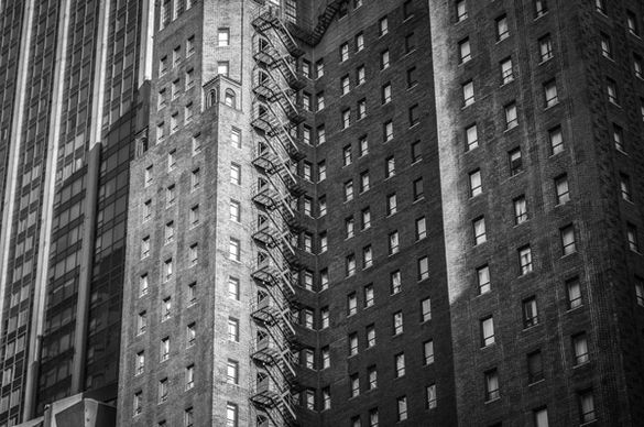 architecture background black and white building city