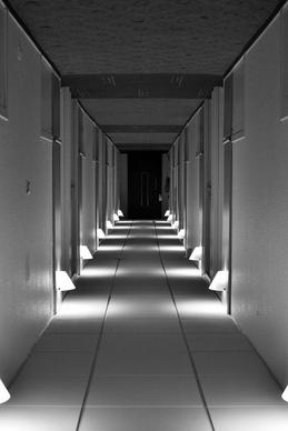 architecture black and white hotel hall
