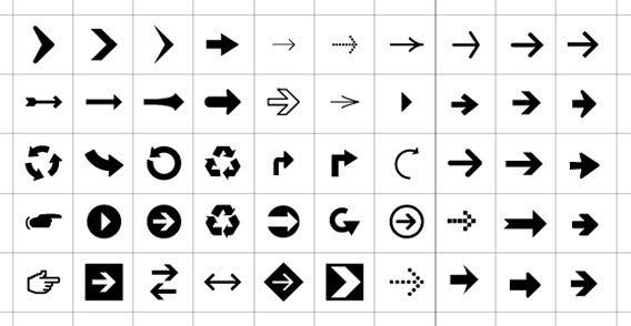 Arrow icons vector