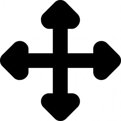 arrows alt flat silhouette logotype