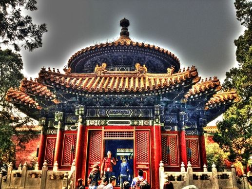 artist style temple in beijing china