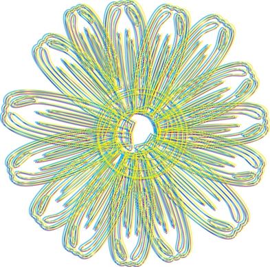 artistic flower vector