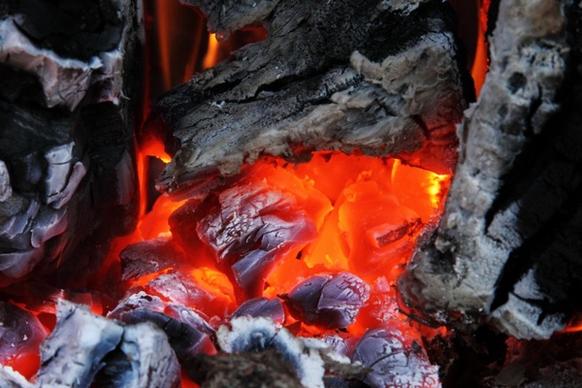 ash burn campfire
