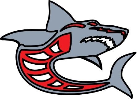 Ashed Shark Grey Red By Ashed clip art