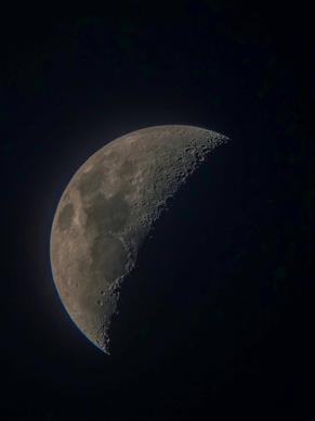 astronomy picture dark moon closeup