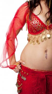 attractive belly costume
