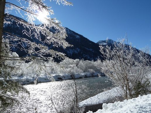 austria winter river