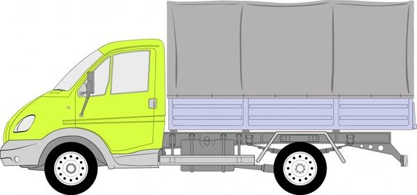 truck icon colored flat sketch