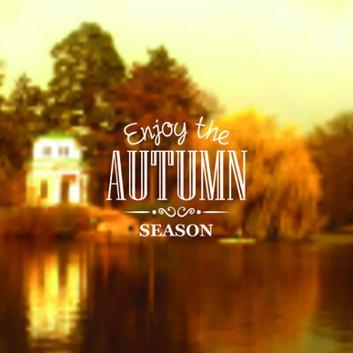 autumn season nature blurred background