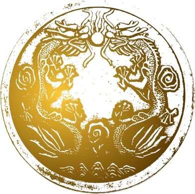 Babayasin Ancient Chinese Dragons clip art