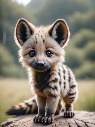 baby Hyenas picture cute closeup
