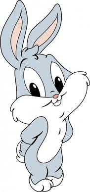 bunny painting cute cartoon character