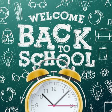 back to school background graphics vector