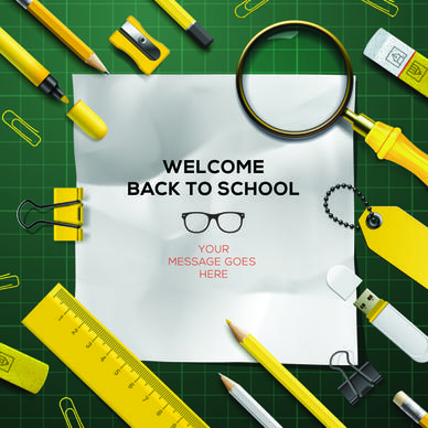 back to school background graphics vector