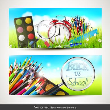 back to school banner creative