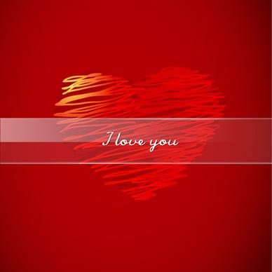 background and romantic hearts vector graphics