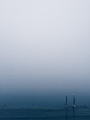 background color dark fog lake landscape light