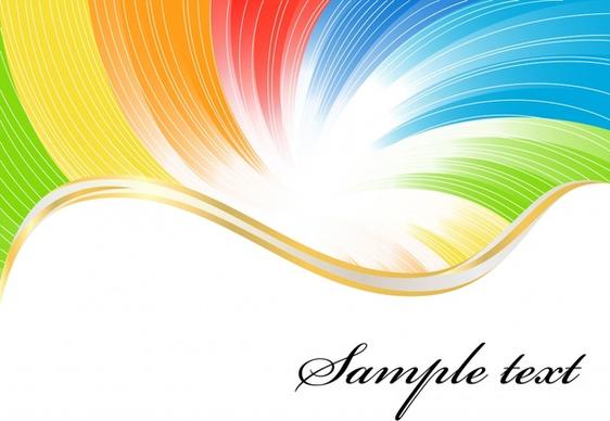 decorative background colorful curved lines motion decor