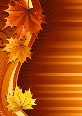 background with maple leaves