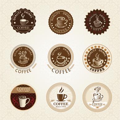 badge vintage coffee vector design