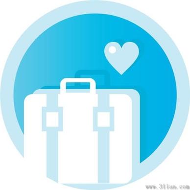 bags icons vector
