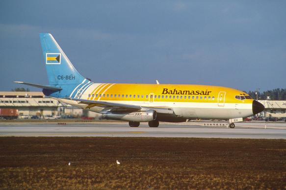 bahamasair boeing 737 200 c6 beh january 1990amk
