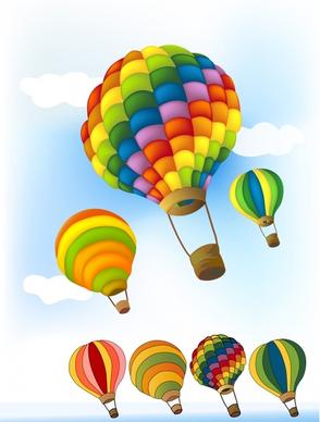 balloons background colorful 3d design