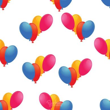 balloons seamless background