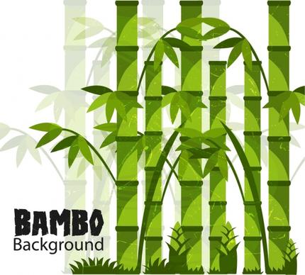 bamboo background green grunge design