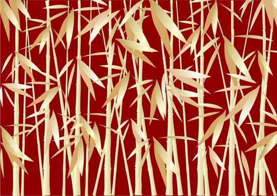 bamboo background classical red brown sketch