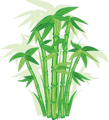 bamboo background bright green design vignette decor