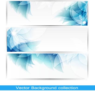 banner design elements abstract of vector