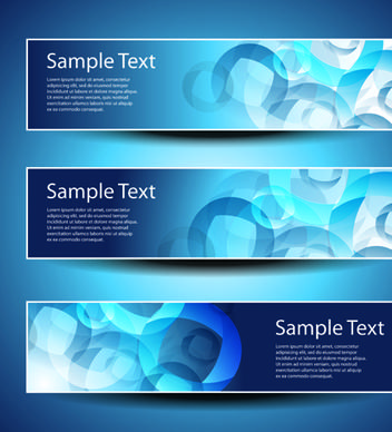 banner design elements abstract vector