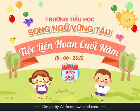 banner lien hoan cuoi nam 22 template cute classic cartoon design 