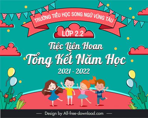 banner lien hoan cuoi nam 22 template funny dynamic cartoon design 