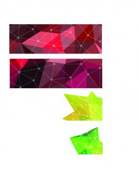 banner polygonal pattern background