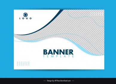 banner template dynamic curves checkered decor