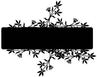 Banner with flower vector