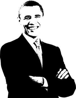 Barack Obama clip art