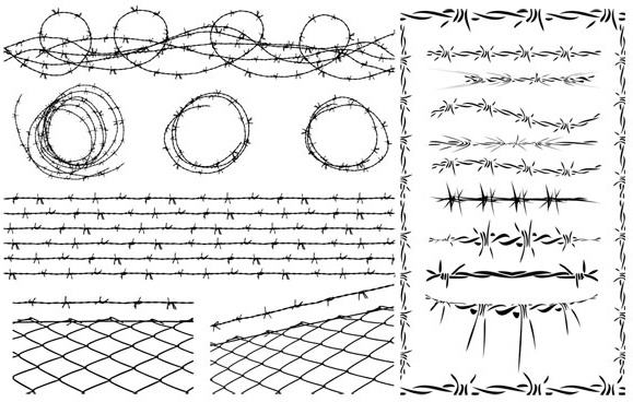 barbed wire vector