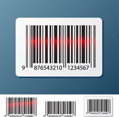 barcode templates contemporary flat sketch