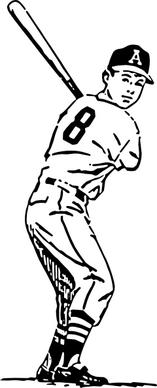 Baseball Player clip art