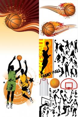 basketball silhouette vector