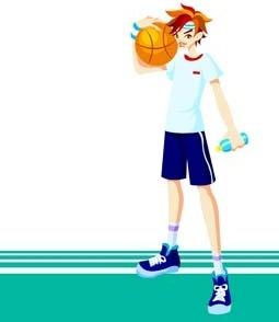 basketball sport vector 2
